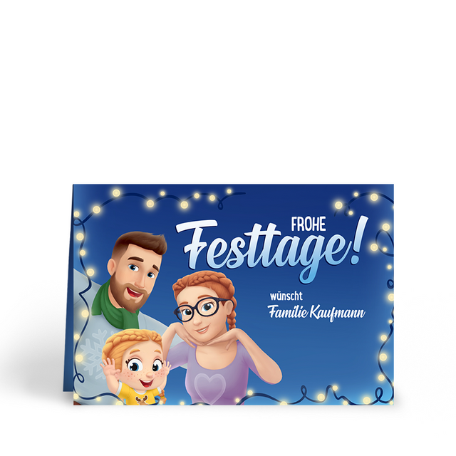 Frohe Festtage wünscht Familie Stadler