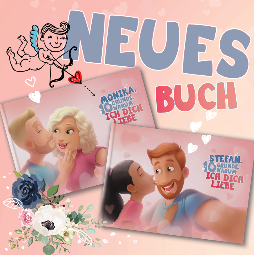 Unsere brandneuen personalisierten Bücher für Paare!