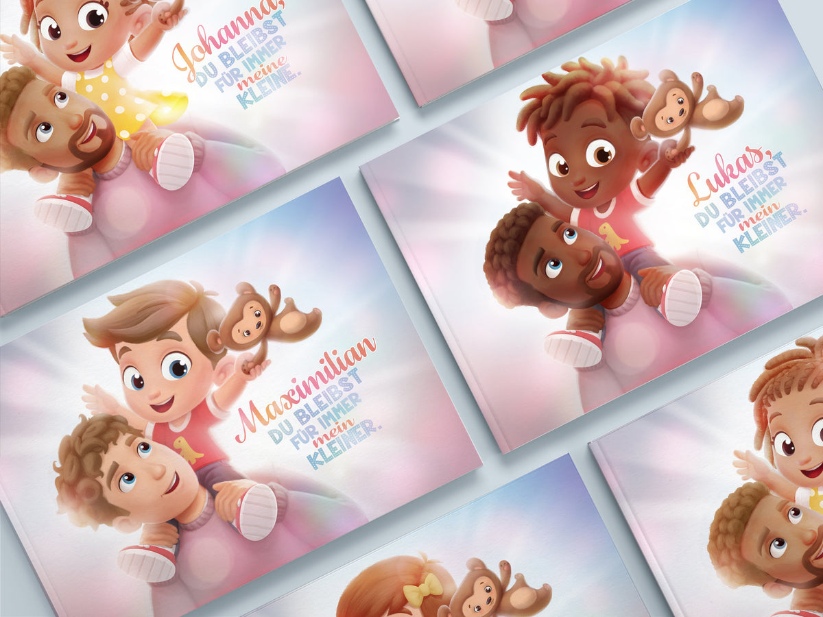 Neues personalisiertes Buch für Papa und Kind von den Hurra Helden