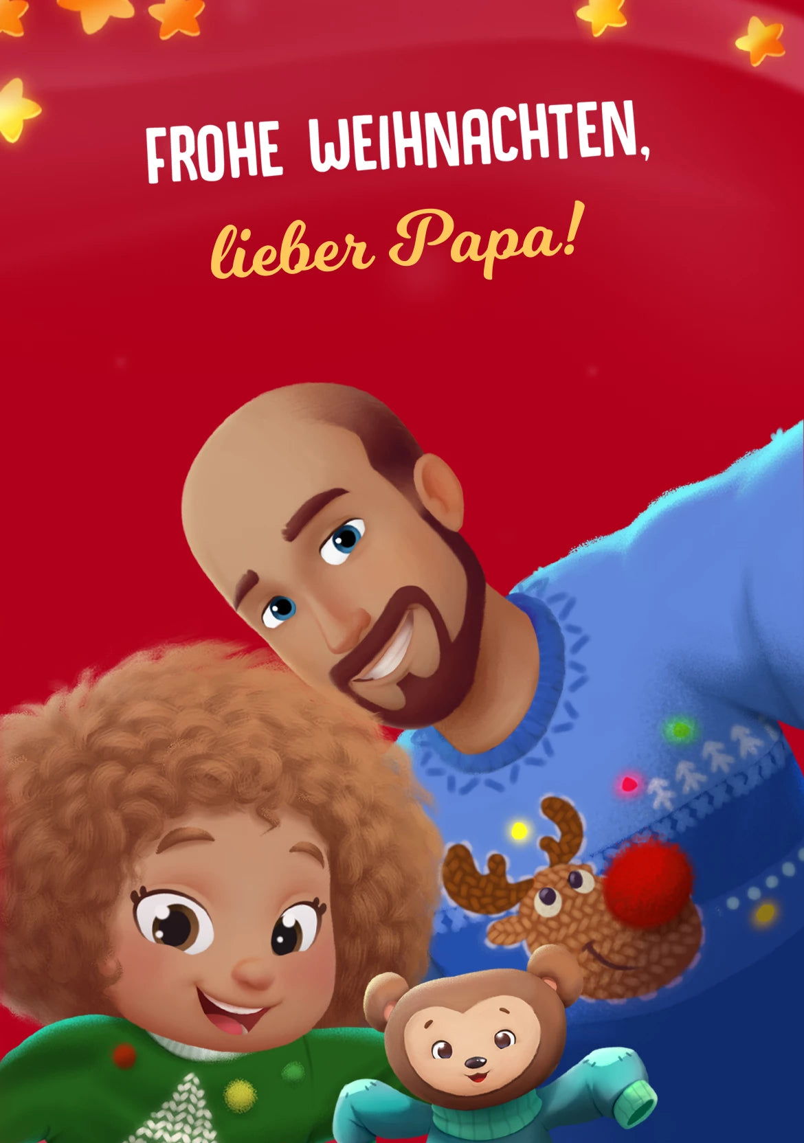 Frohe Weihnachten, Papa – deine Kleine