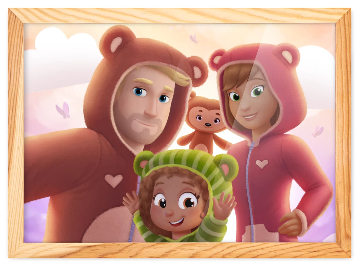 Die dreiköpfige Familie Kowalski