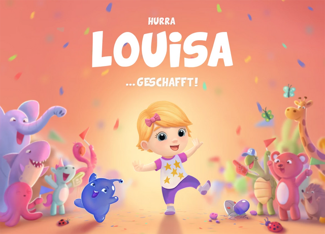 Hurra, Louisa! Geschafft!