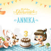 Herzlichen Glückwunsch zum 3. Geburtstag, Annika