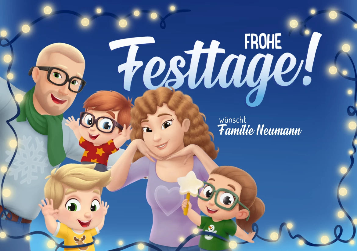 Frohe Festtage wünscht Familie Koch