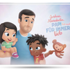 Das Cover des Bestsellers personalisiertes Buch für Väter und zwei Kinder.