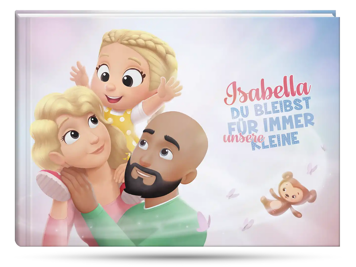 Das Cover des personalisierten Buches für Familien von Hurra Helden. 