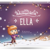 Das Cover für das Weihnachtsgeschenk Nr. 1 in Deutschland, ein süßes personalisiertes Buch für Kinder.  