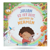 Cover eines personalisierten Kinderbuchs über ein Kind, das einen geliebten Menschen verliert.		