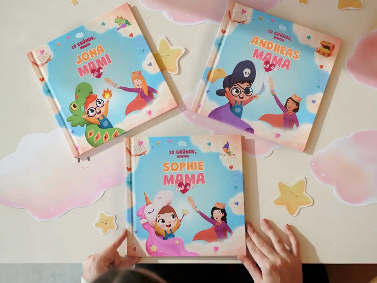 Das neue personalisierte Buch nur für Mutter und Kind ist ein tolles Geschenk zum Muttertag.