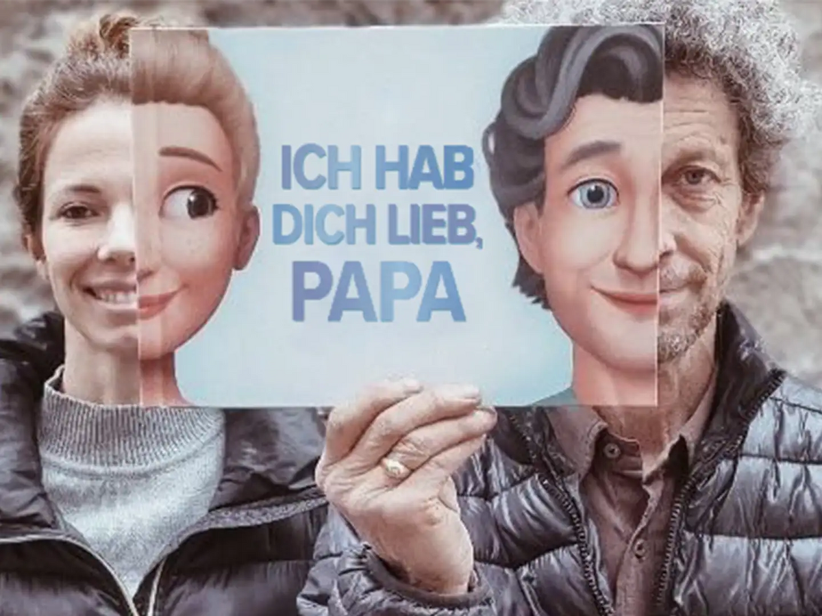 Ein Mädchen und ihr Vater mit dem besten personalisierten Buch für Papa zum Vatertag.