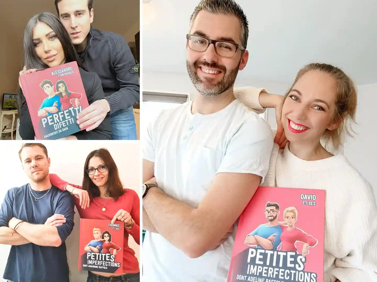 "Liebe auf einzigartige Weise ausdrücken: Valentinsbuch mit lustigen Illustrationen und Gedichten.