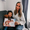 Herzliches Geschenk für Mama, ein individuelles Buch für Geburtstage, Muttertag, Jahrestage oder Valentinstag.