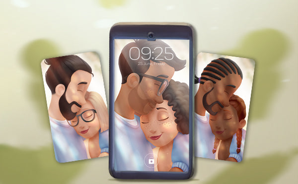 Personalisiertes Handyhintergrundbild für deinen Partner