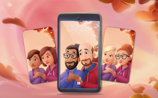 Personalisiertes Handyhintergrundbild für deinen Freund
