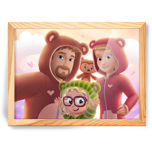 Die dreiköpfige Familie Kowalski