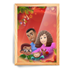 Weihnachtsfamilie (mit Mädchen)
