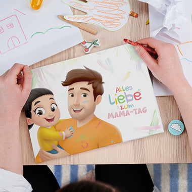 Ein tolles Geburtstags-, Muttertags-, Valentinstags- oder Weihnachtsgeschenk für Mama – ein personalisiertes Papa-Kind-Buch.