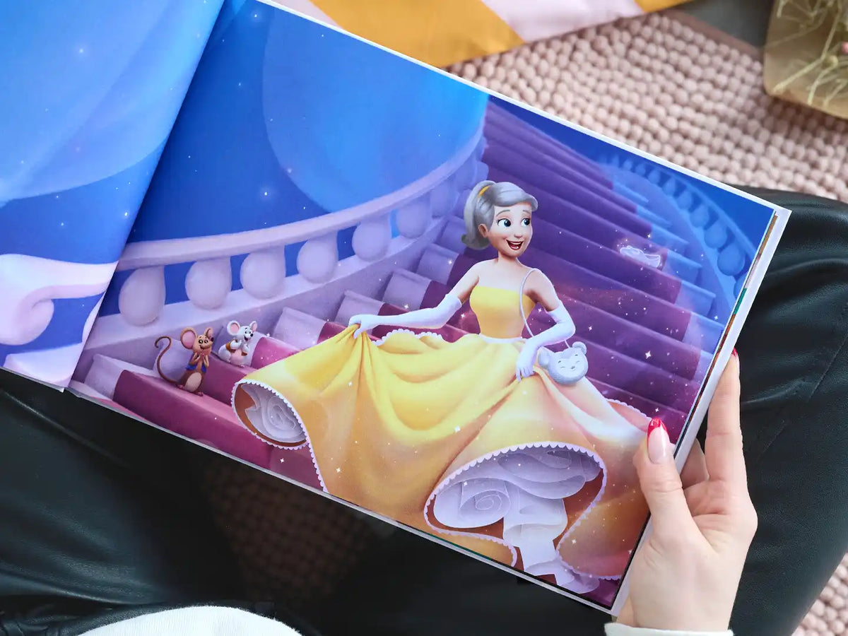 Eine Illustration aus einem personalisierten Buch für Oma darüber, wie schön sie ist.
