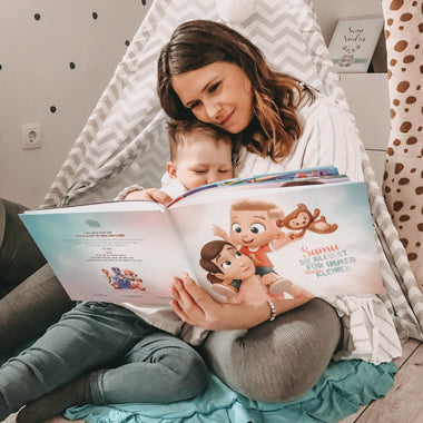 Herzliches Geschenk für Mama, ein individuelles Buch für Geburtstage, Muttertag, Jahrestage oder Valentinstag.