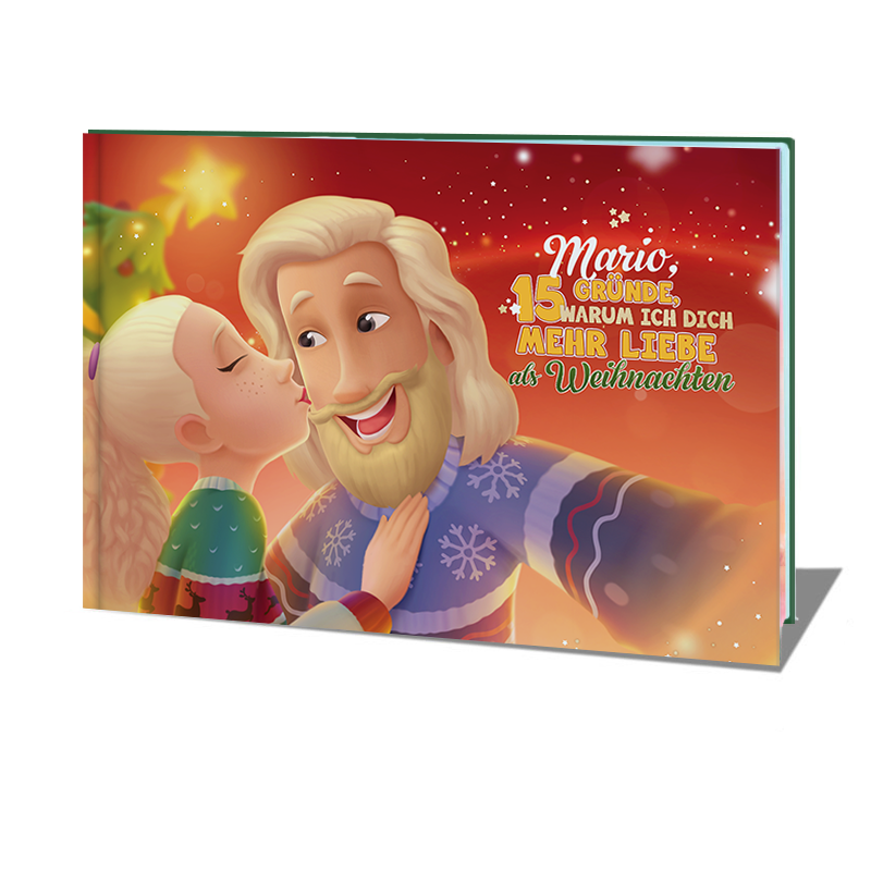 Bestes Weihnachtsgeschenk für den Freund oder Ehemann – eine Premium-Edition unseres Weihnachtsbuches.
