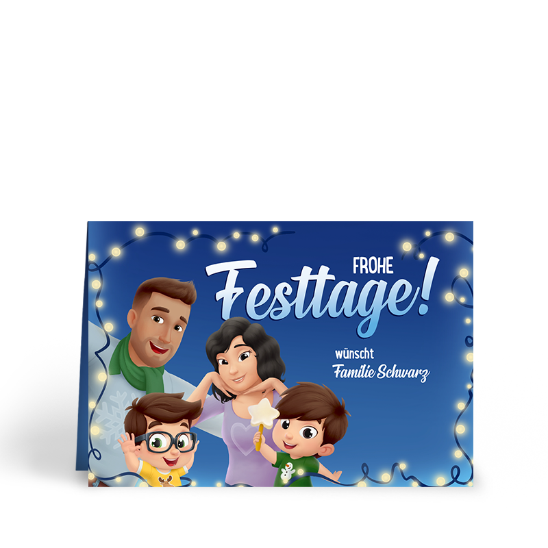 Frohe Festtage wünscht Familie Moser