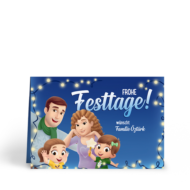 Frohe Festtage wünscht Familie Moser