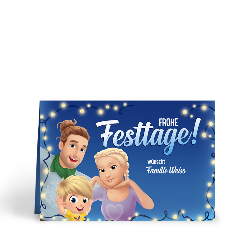 Frohe Festtage wünscht Familie Stadler