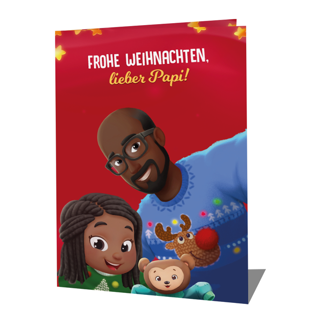 Frohe Weihnachten, Papa – deine Kleine