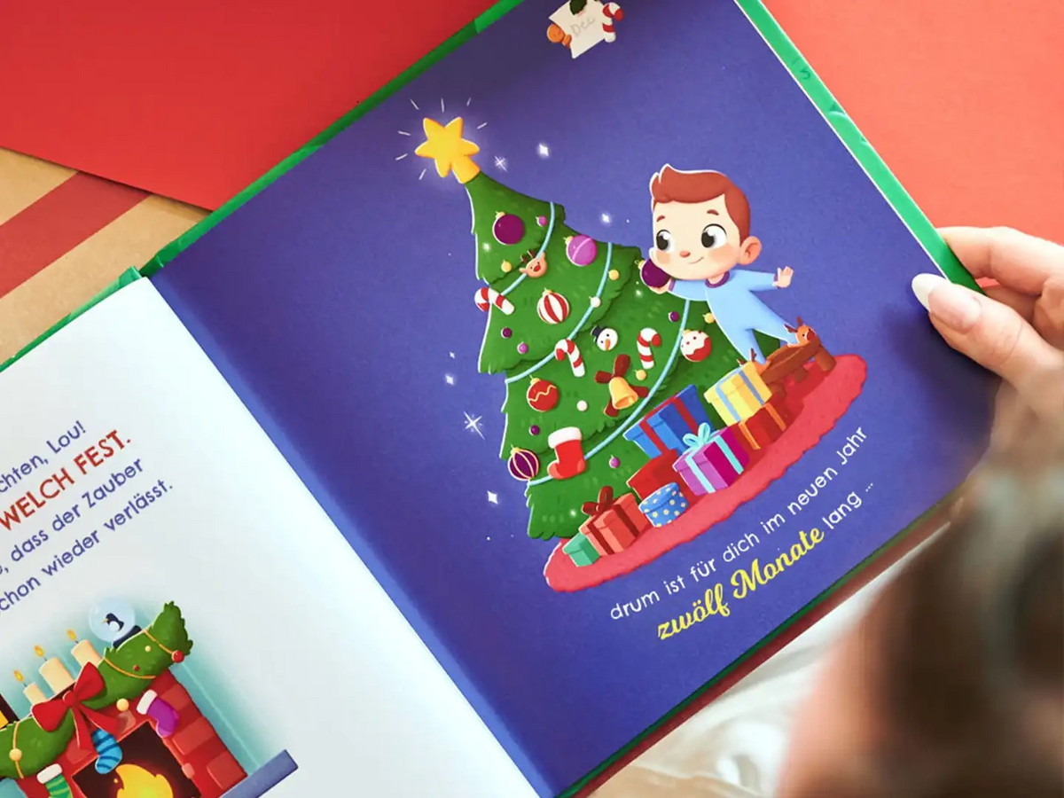 Das neue individuell gestaltete Buch für Kinder, ein süßes Geschenk zu Weihnachten. 